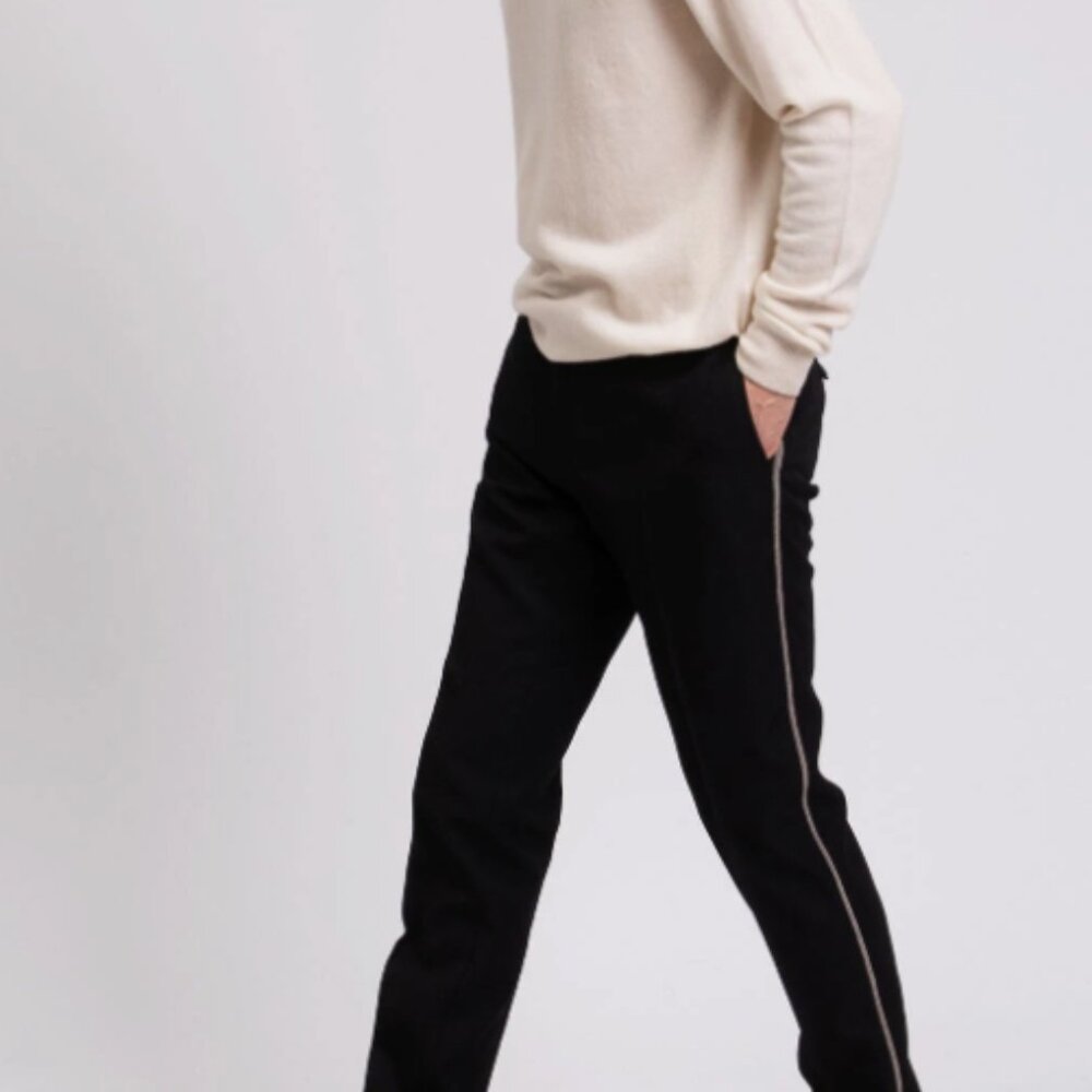 Burberry Men's Wool Trousers w/ Striped Sides - US40 (M) - 75% OFF (MSRP $1,100)